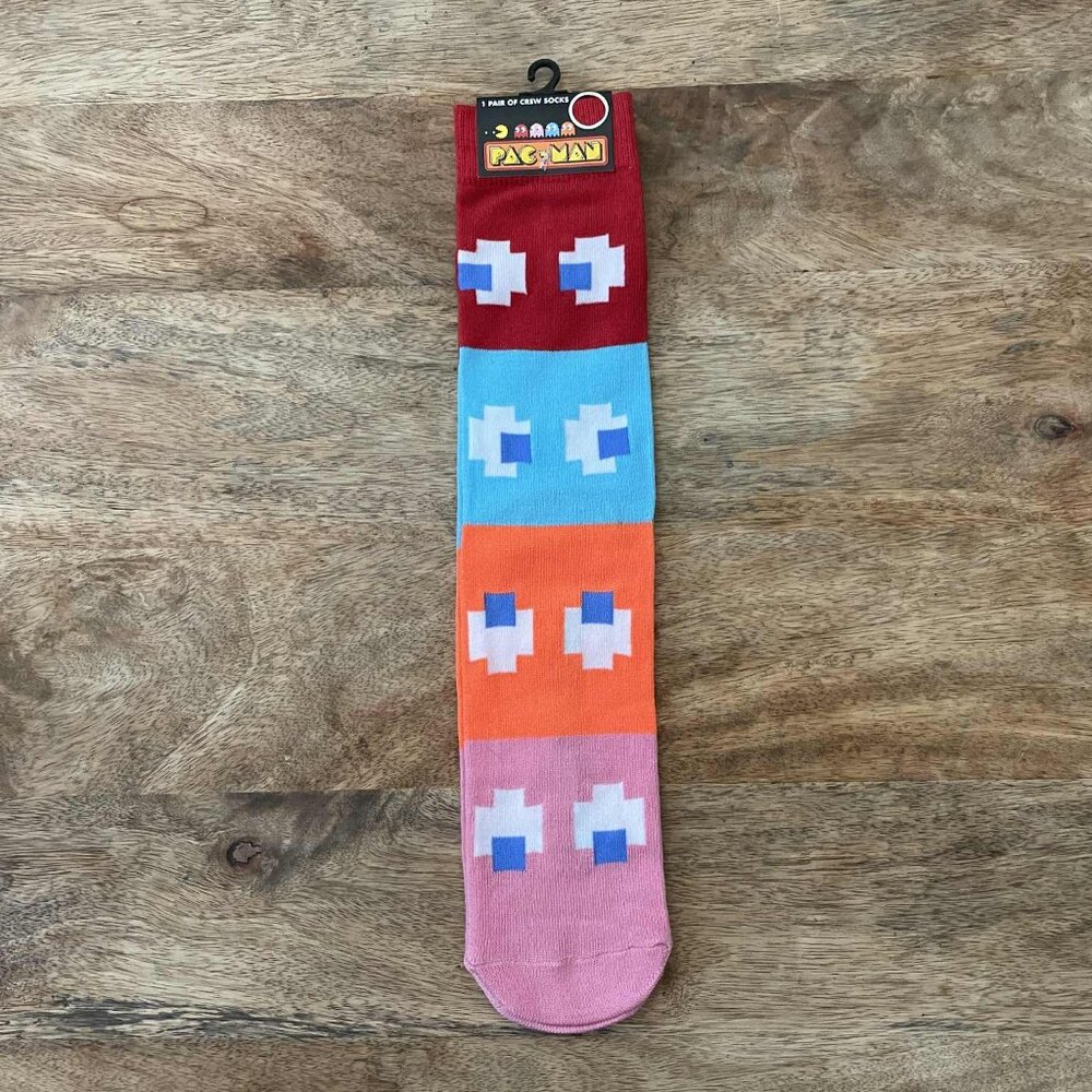 5/$20 NEW Adult Pac-Man Color Block Ghosts